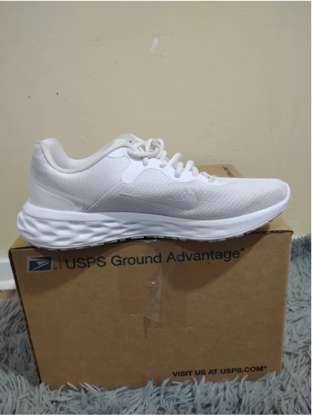 Nike Revolution 6 NN TripleWhite Men Size 8.5 Running Sports SneakervDC3728-102